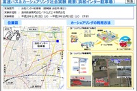 高速バスとカーシェアリングの社会実験 11月15日から浜松インター駐車場で 画像