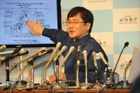 福島県沖の地震...気象庁会見中に、宮城県の津波予測を注意報から警報に引き上げ 画像