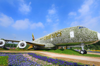 50万本の花でできた「A380」?!…エミレーツ航空の実物大展示 画像