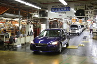 スバル富士重の世界生産台数、11月度新記録…北米向けで新型 インプレッサ 生産開始 画像