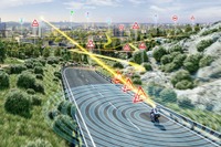 【CES 2017】コンチネンタル、二輪車にも「eHorizon」…進路上の障害を検知 画像