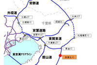 圏央道 茂原北IC入口、ETCバーを試験的に開放 1月20日~3月20日 画像