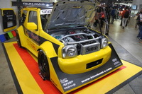 【東京オートサロン2017】改造車“黄色い弾丸”、外見はジムニーだが中身はシルビア…キノクニ 画像