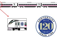 水戸~いわき間が開業120周年…常磐線で特急にステッカー 画像
