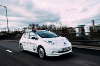 日産、欧州初の自動運転車の公道テストを開始 画像