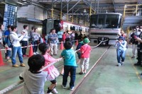 名鉄舞木検査場の見学イベント、系統板の撮影コーナー設置 5月20日 画像