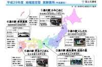 自動運転サービスの実証実験を行う道の駅5カ所を選定…国交省 画像