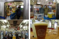 停車中の電車内でビールを…静鉄がプレミアムフライデーに「ちょい飲み電車」　5月26日 画像