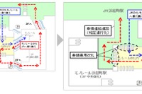 浜松町駅のJR・モノレール改札を統合へ　2018年3月 画像