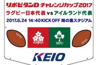 ラグビー日本 vs アイルランド戦で京王電鉄ヘッドマーク列車…駅も装飾 画像