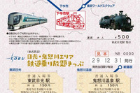 東武が日光・鬼怒川エリアのフリー切符を発売…同時発売の硬券入場券も収納可能 画像