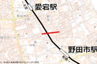 東武鉄道野田線、高架化工事で一部踏切が通行止め　8月18日～9月1日 画像
