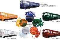 道南の四季色が勢揃い…道南いさりび鉄道が「春夏秋冬」編成を運行 9月17日 画像