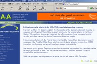 【フランクフルトショー2001速報】公式サイトで開会式中止を正式発表、テロに対するコメントも 画像