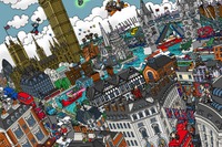 まつやまたかしイラスト展、作品に登場する車6台も合わせて展示 10月14日 画像