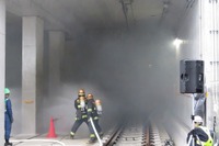 半蔵門線で火災発生！…東京メトロ、模擬トンネル使った大規模訓練 画像