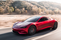テスラ ロードスター 新型、空飛ぶ車に? マスクCEOが構想明かす 画像
