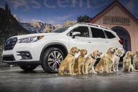 スバルの3列SUV アセント、最新コネクト搭載…高速LTE通信も【ロサンゼルスモーターショー2017】 画像