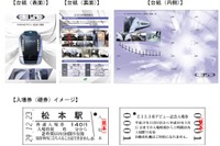 中央線の新型特急E353系デビュー記念入場券…13駅の硬券がセットに 12月23日発売 画像