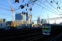 見えてきた! 品川新駅の骨格、京浜東北線北行きのオーバークロス高架橋 画像