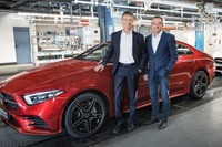 メルセデスベンツ CLS 新型、量産第一号車がラインオフ 画像