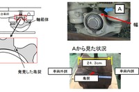 破断面に空洞…JR東海がキハ85系台車亀裂の調査結果を公表 画像