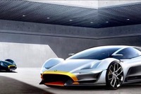 英リスター、新型スーパーカー開発へ…ティザースケッチ 画像