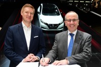 日産、ドイツエネルギー大手と戦略的提携…EVを電力インフラと接続へ 画像