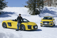 スーパースポーツで雪道を楽しむ、という贅沢…Audi R8 Spyder の絶対的安心感に驚き 画像