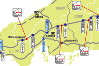 中国道で昼夜連続対面通行規制 5月8日より高速道路リニューアルプロジェクト 画像