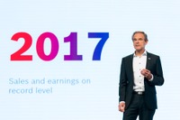 ボッシュの税引き前利益17%増、コネクトカーや電動化が貢献 2017年通期決算 画像