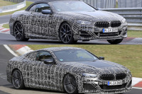 BMW M850i、クーペ&カブリオレを激写…ルーフだけじゃないデザインの違いとは 画像