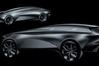 アストンマーティン ラゴンダ EV、ティザースケッチ…2021年発表へ 画像