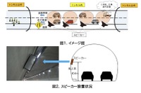高速道路で地上スピーカーから音声による注意喚起 NEXCO中日本が導入 画像