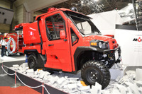 川崎重工の多用途四輪車「MULE PRO-FX」をモリタの新型消防車に採用…東京国際消防防災展2018 画像