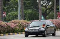 米朝首脳会談、トランプ大統領と金委員長の車［フォトレポート］ 画像