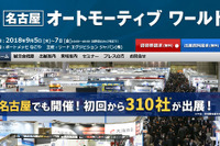 オートモーティブワールド を名古屋で初開催、310社が出展　9月5-7日 画像