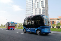 SBドライブと中国・百度、日本国内で自動運転バスの実用化に向けて協業 2018年度に実証実験 画像
