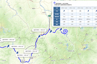 MapFan、検索ルート沿いの天気予報を一覧表示する新機能 ラボサイトにて公開 画像