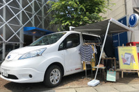 走る試着室…日産、遠隔スタイリング支援システムの実証実験に e-NV200 を提供 画像