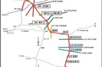 おおさか東線新大阪-放出間の新駅名称を公表…「南吹田」「JR淡路」「城北公園通」「JR野江」の4駅 画像