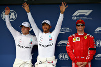 【F1 ハンガリーGP】雨の予選でハミルトンがポールポジションを獲得、メルセデスがフロントローを独占 画像