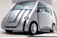 【東京ショー2001出品車】人が乗れる4輪ロボペット、トヨタ/ソニー『pod』 画像