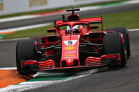 【F1 イタリアGP】母国GPでフェラーリ好調スタート、ベッテル、ライコネンがワンツースタート 画像
