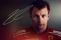 レディースシートに追加特典、キミ・ライコネン選手オリジナルポストカード F1日本GP 画像