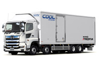 日野自動車、大型電動冷凍車を来夏発売 新世代ハイブリッドシステムを活用 画像