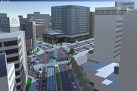 渋滞率など、交通流をシミュレーションできるシステム 日立産業制御が開発 画像