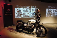 トライアンフ 発表会...2019年は年中までに月1車種ペースで新商品を発売 画像