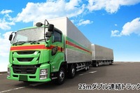 ダブル連結トラックの本格導入に向けて規制緩和 画像