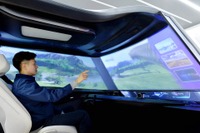 自動運転になると窓ガラスが全面ディスプレイに…ヒュンダイモービスがCES 2019で発表へ 画像